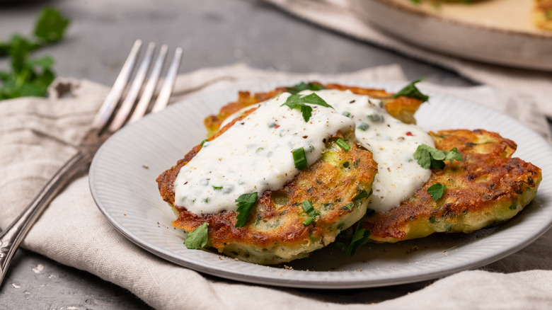 herby cheddar leek fritters