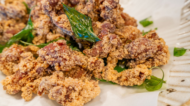 fried chicken on plate