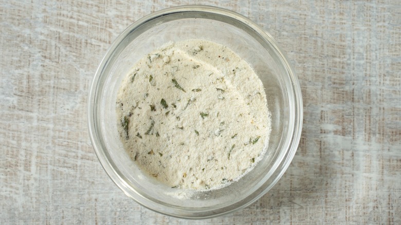 A cup of ranch seasoning