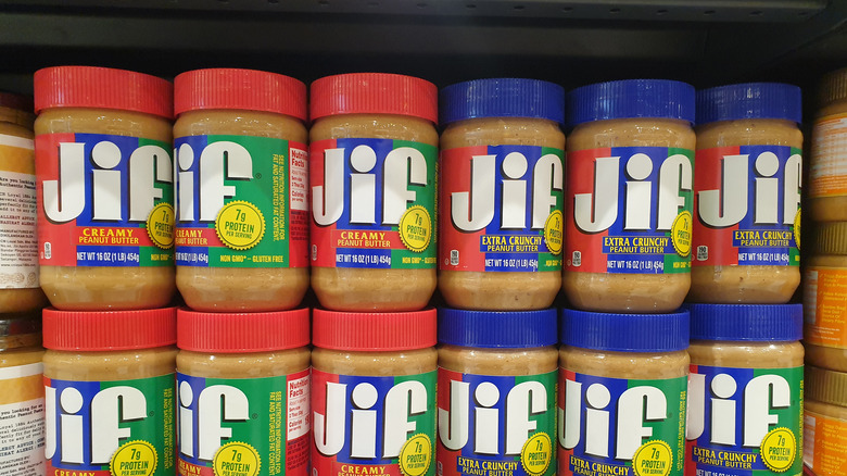 Jif peanut butter display