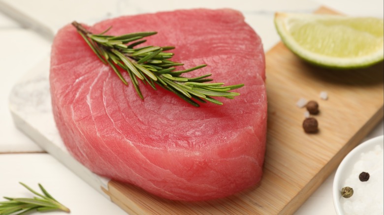 a tuna filet