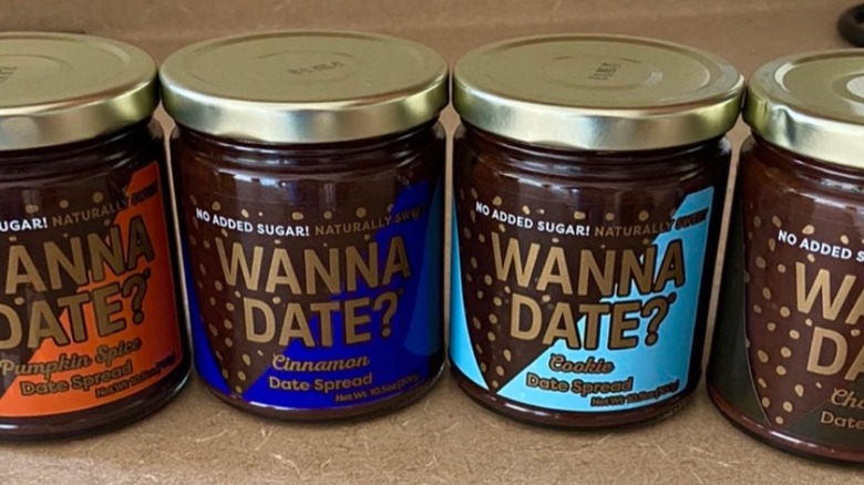 A row of Wanna Date? jars