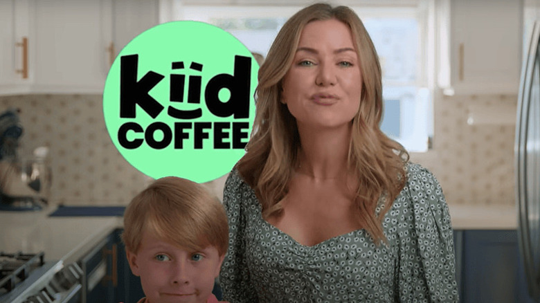 A woman and a child in a Kiid Coffee advert