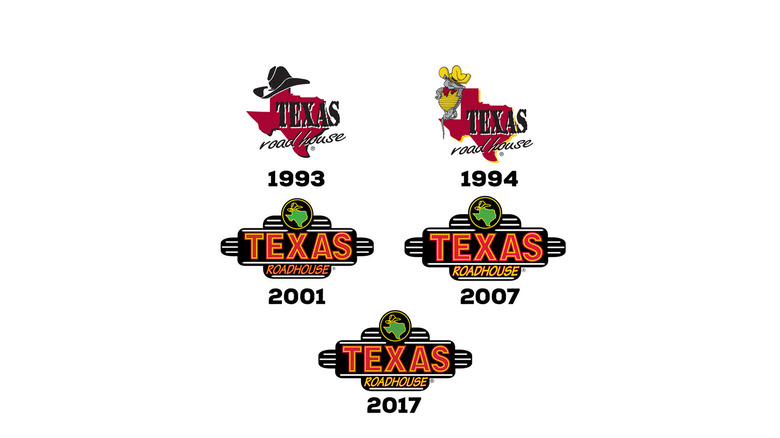 Texas Roadhouse logo timeline