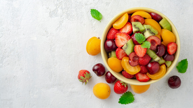 A bowl of fruit salad