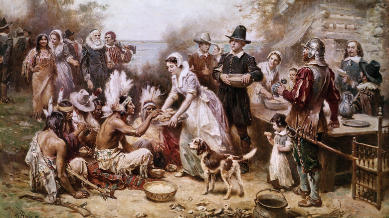 the first thanksgiving pilgrims