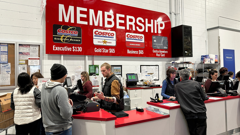 The membership counter at Costco