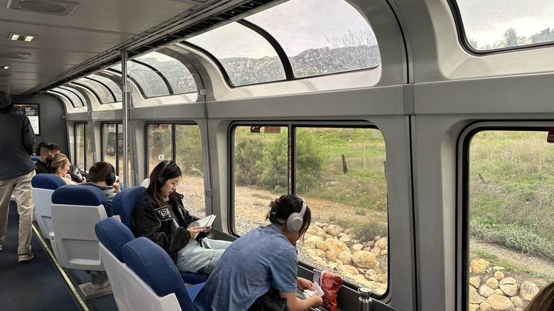 Amtrak Coast Starlight observation lounge