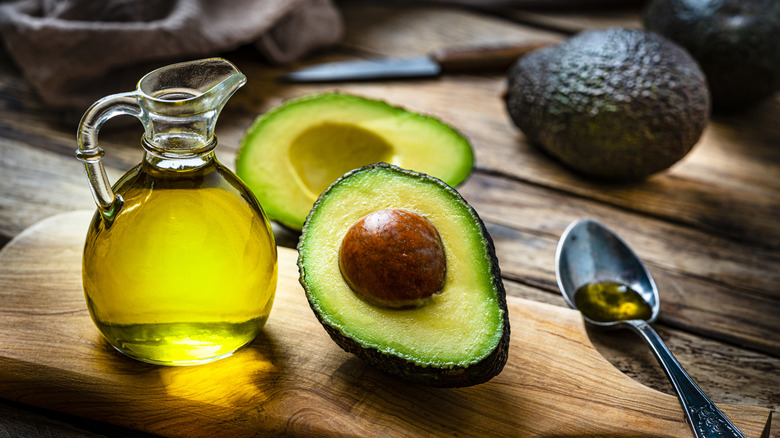 Avocados with avocado oil