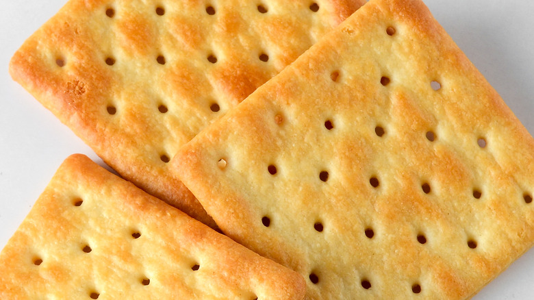 Crackers with holes