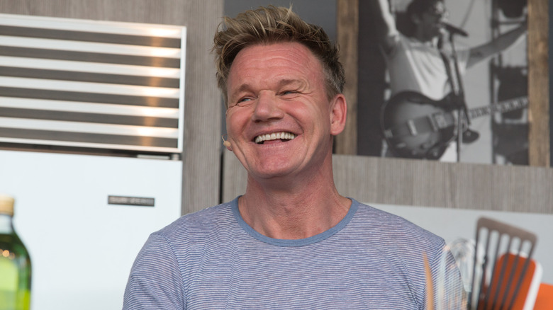 Gordon Ramsay smiling at event