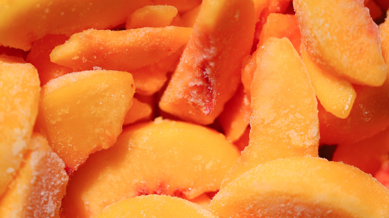 frozen peach slices