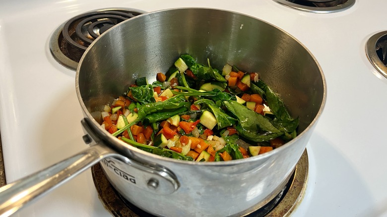 a pot with a medley of vegetables