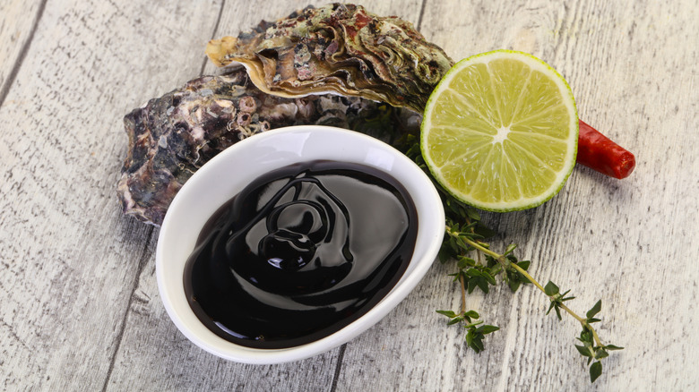Oyster sauce in bowl