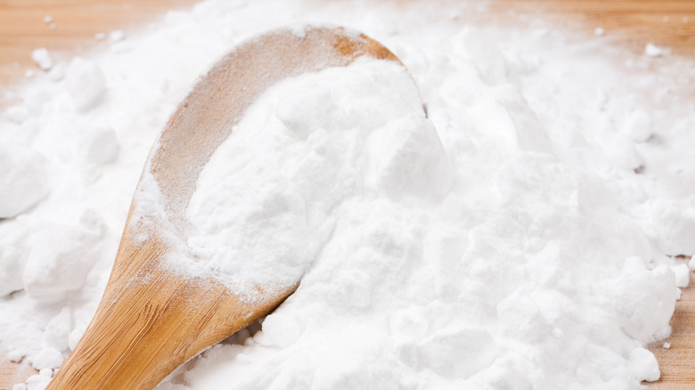 Baking soda with spoon