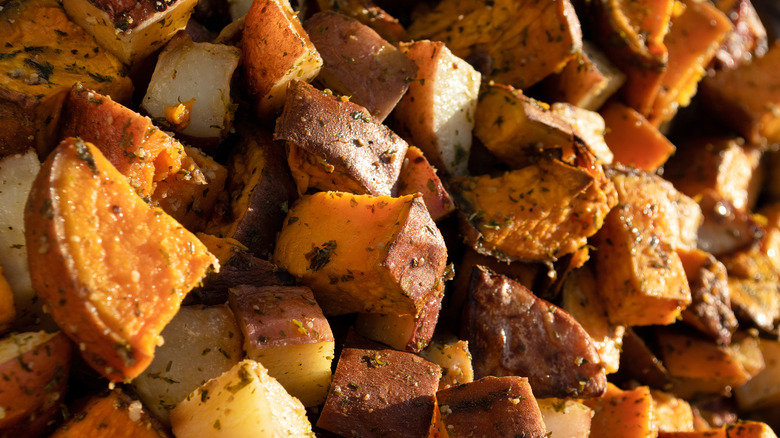 Close up of home fries