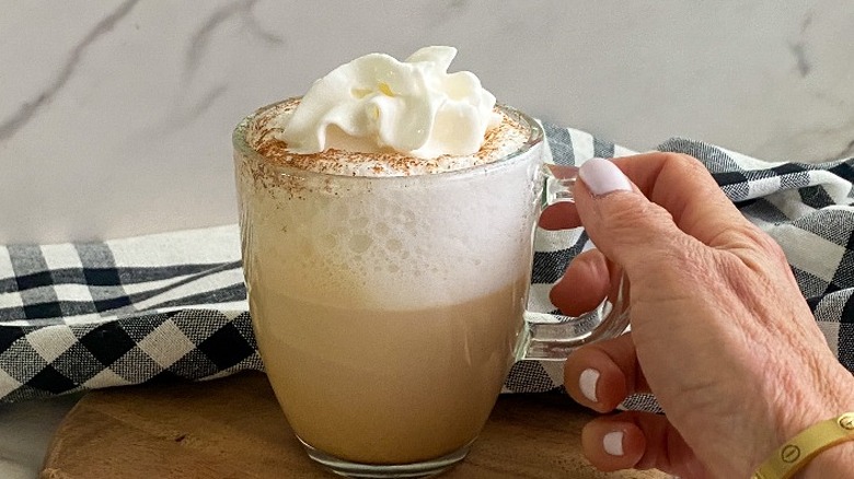 cappuccino with whipped cream