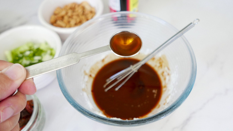 kung pao marinade in bowl