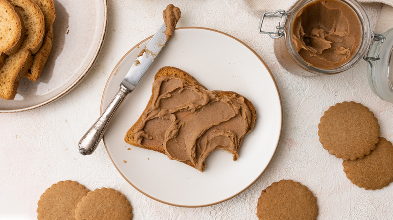 Speculoos cookie butter on toast 