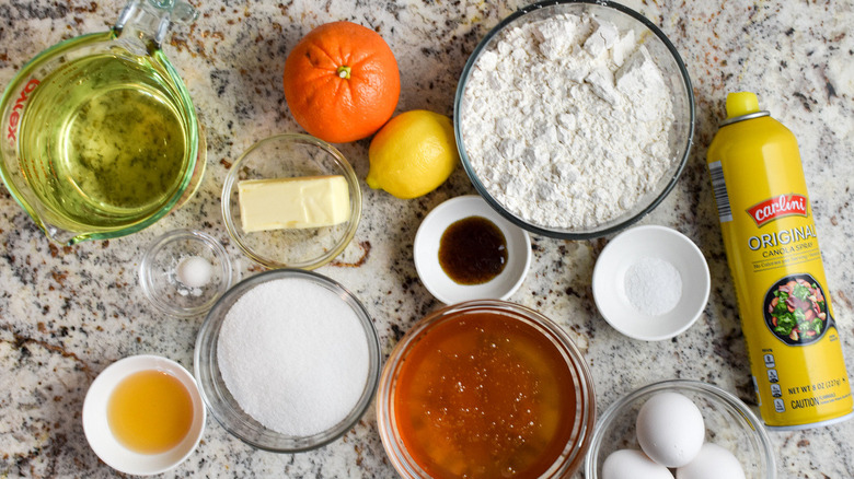 Ingredients for struffoli