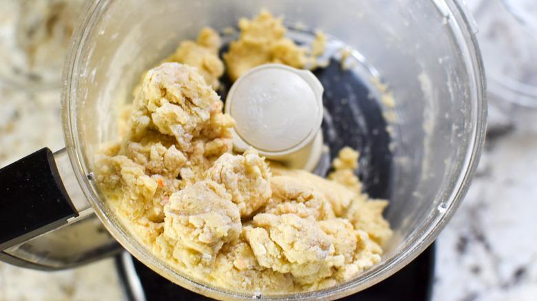 struffoli dough in mixer