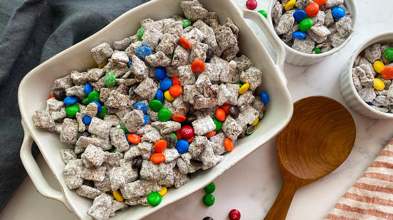 sugar-coated cereal with m&ms