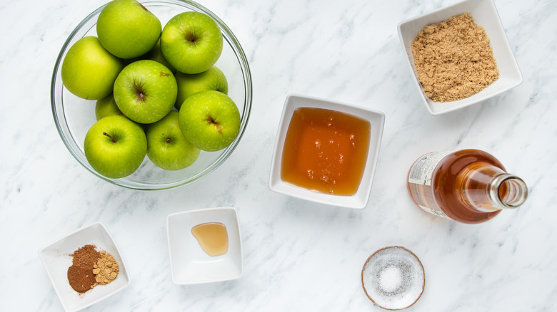 ingredients for apple butter