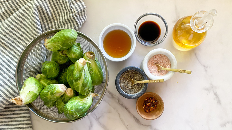 ingredients for Brussels sprouts