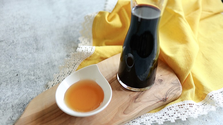 honey and balsamic vinegar