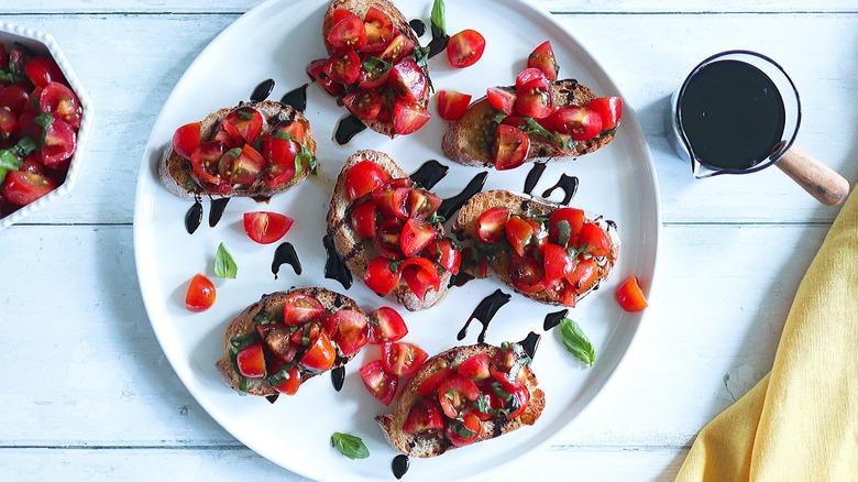 bruschetta on plate