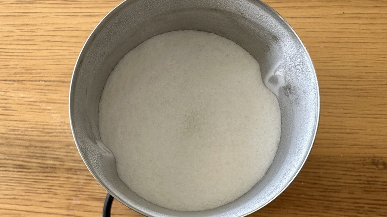 ground tapioca in container