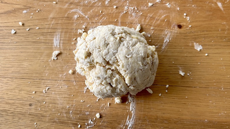 shaggy dough ball on board