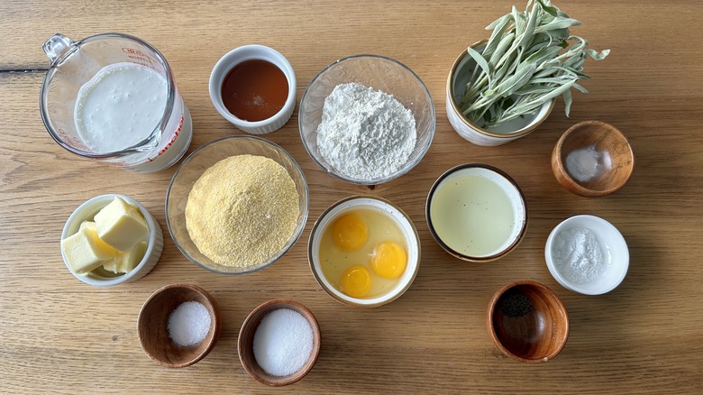 honey sage cornbread ingredients