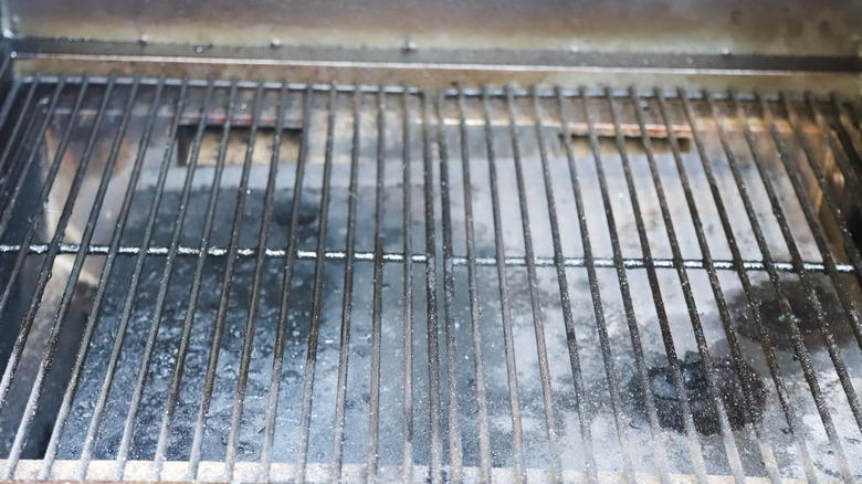 Empty smoker preparing to cook