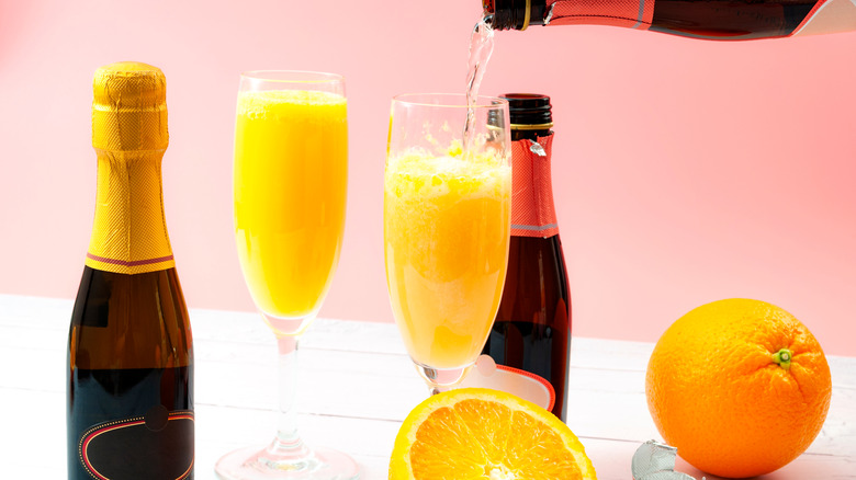 Mimosas and oranges