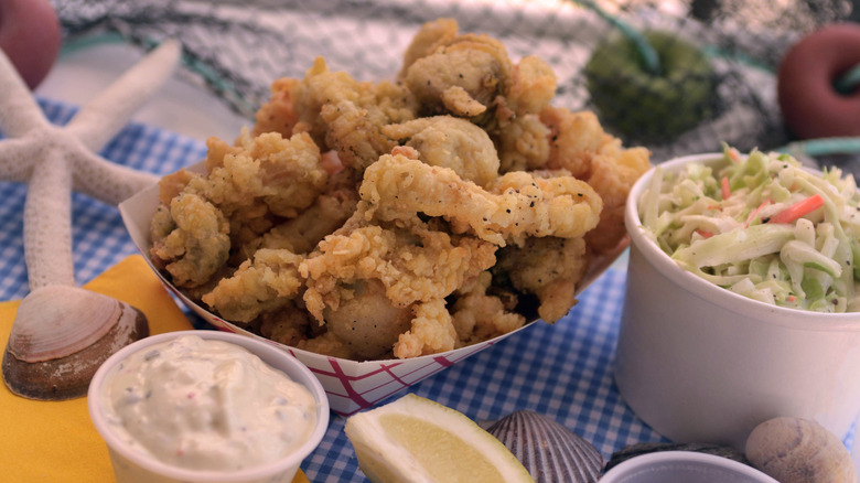 whole belly fried clams