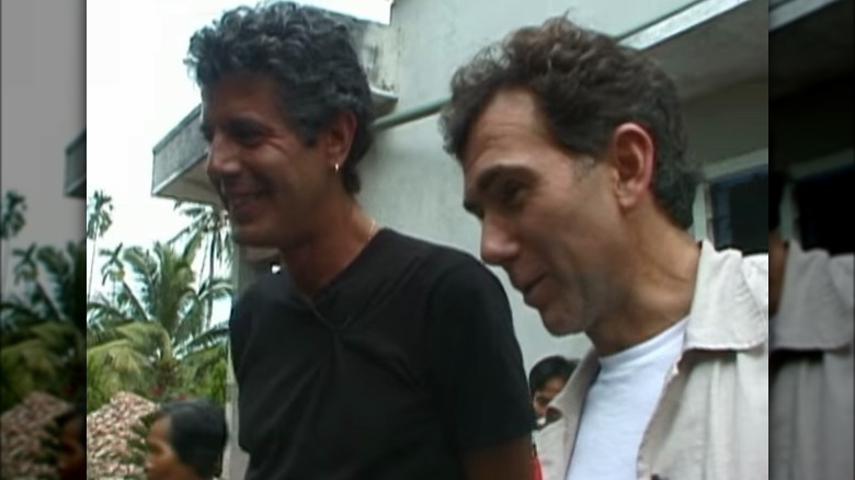 Anthony Bourdain and Philippe Lajaunie n Vietnam on "A Cook's Tour"