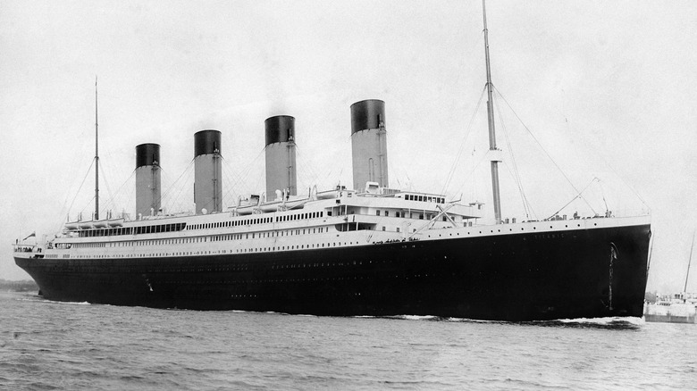 RMS Titanic leaving Southampton, 1912