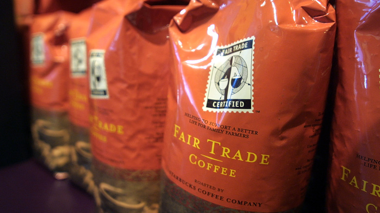 Fair trade coffee bags