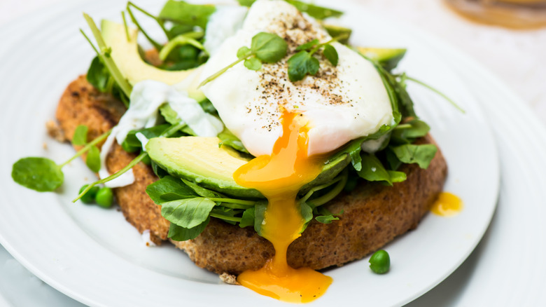 Poached egg on avocado toast