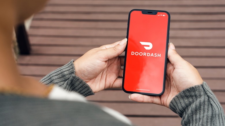 Doordash app on phone