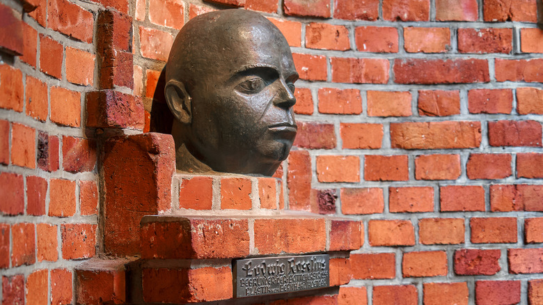 Bust of Ludwig Roselius, inventor of decaf coffee, located in Bremen, Germany