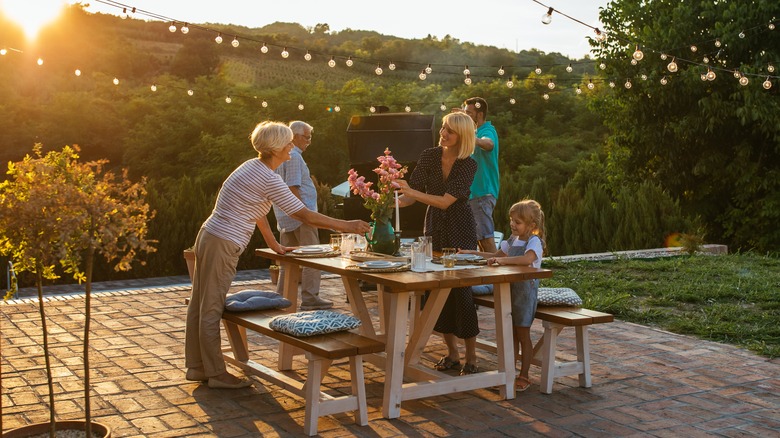 Family dinner party