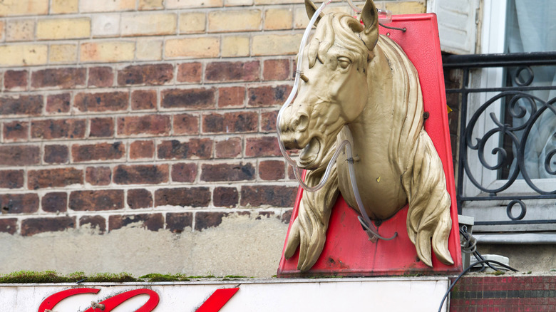 horse butcher shop in france