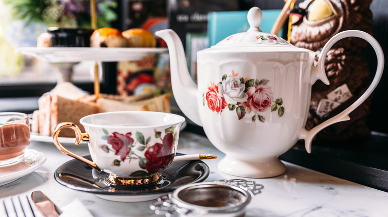 Vintage porcelain tea set