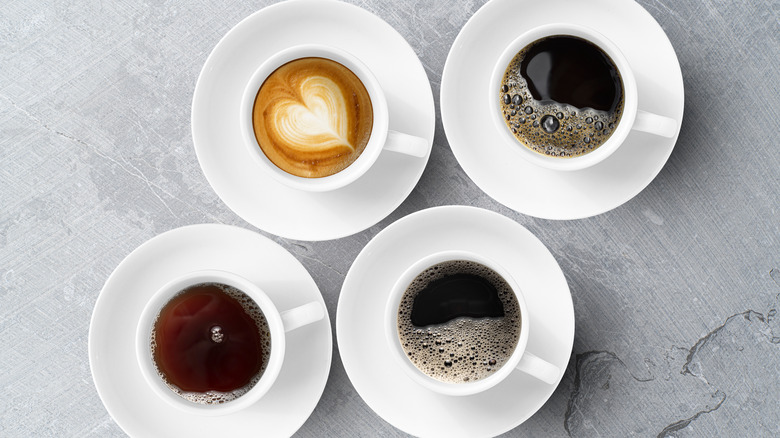 different varieties of coffee