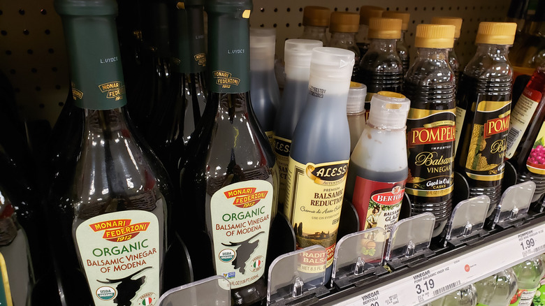 Balsamic vinegar store shelves