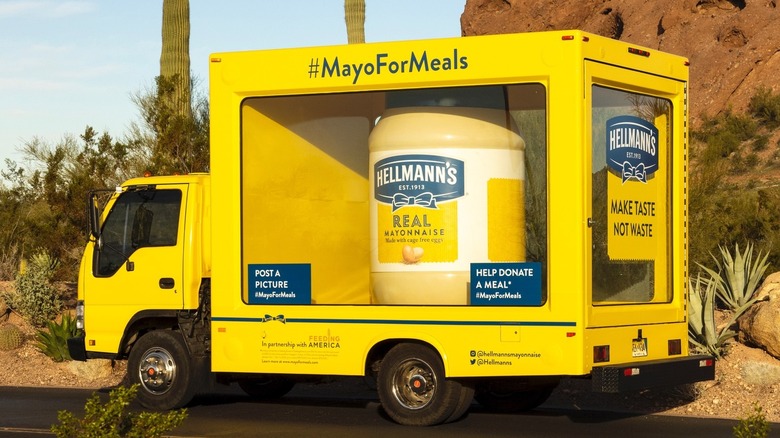 Hellmann's huge mayonnaise truck