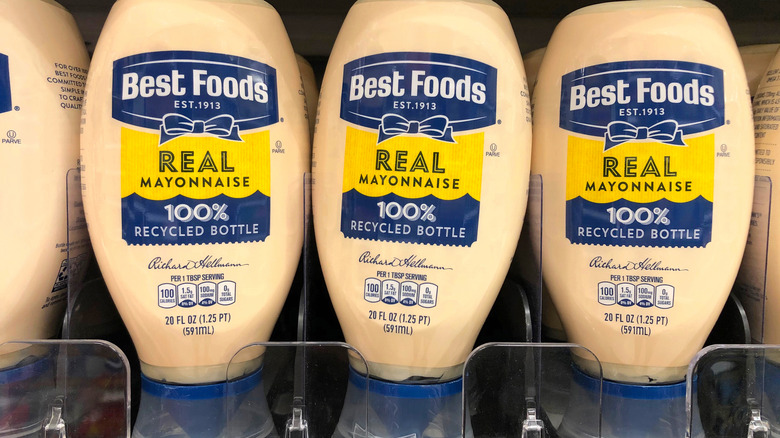 Best Foods bottles on shelf