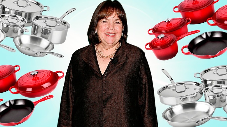 Ina Garten and All-Clad and Le Creuset cookware